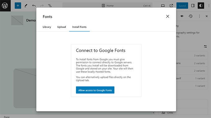 WordPress 6.5 introduced font library feature WordPress 6.5 introduced font library feature
