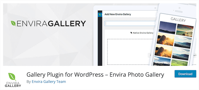 Gratis WordPress-pluginet Envira Gallery