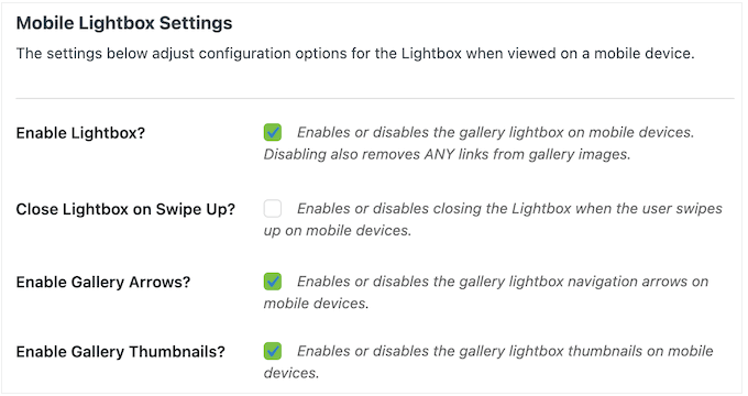 Optimera ett WordPress-galleri för mobil