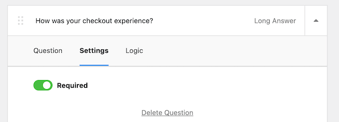 How to mark a survey question as required How to mark a survey question as required