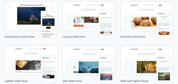 Demo-uri slider Soliloquy