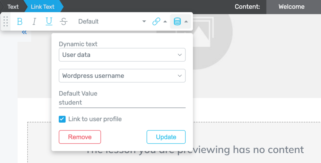 Come mostrare contenuti personalizzati del corso in WordPress