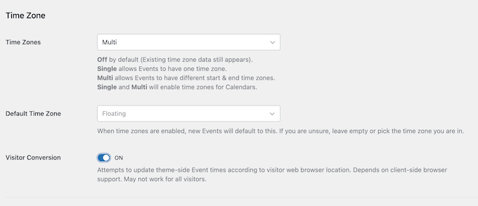 How to change the time zone settings for your online calendar 