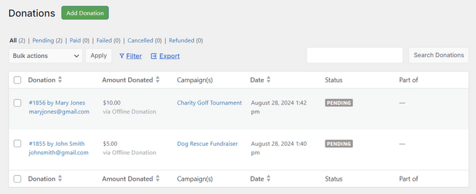 Tracking charity donations in your WordPress website Tracking charity donations in your WordPress website