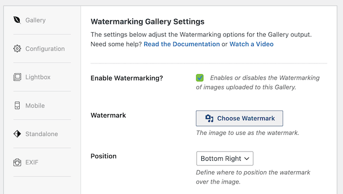 Lägga till vattenstämplar på en mediefil