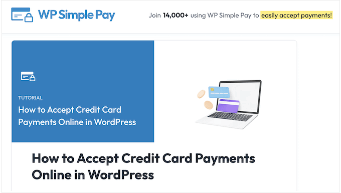 The WP Simple Pay blog The WP Simple Pay blog
