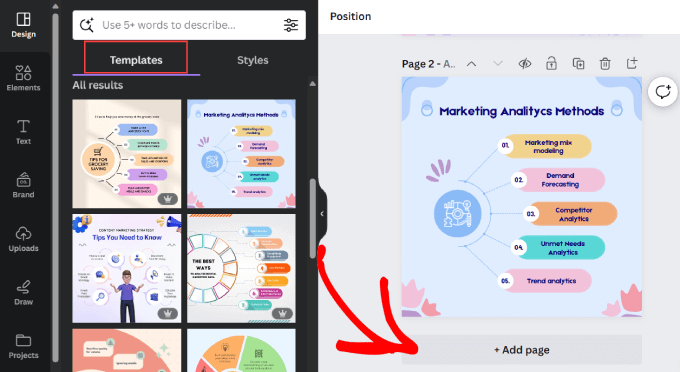 Add canva page Add canva page