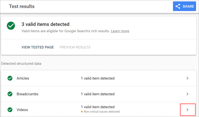 Google rich snippets test results Google rich snippets test results