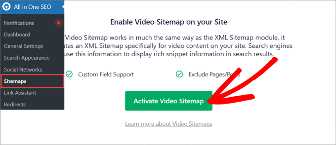 activate video sitemap activate video sitemap