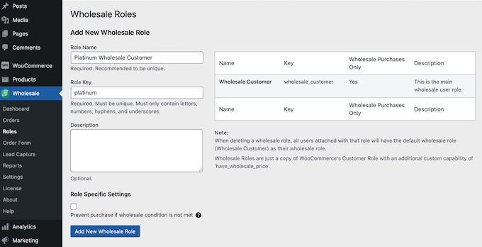 Adding new wholesale roles to your online store Adding new wholesale roles to your online store