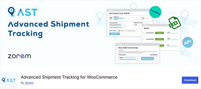 Advanced Shipment Tracking for WooCommerce