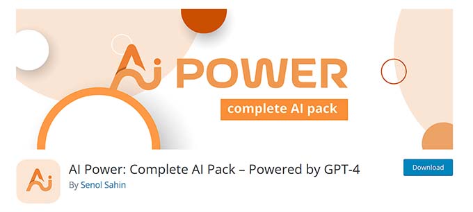 AI Power plugin AI Power plugin