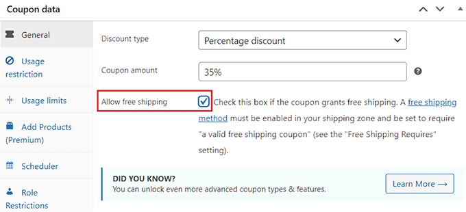 Allow free shipping in WooCommerce Allow free shipping in WooCommerce