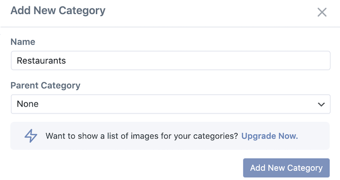 Organizing businesses into parent-child categories Organizing businesses into parent-child categories