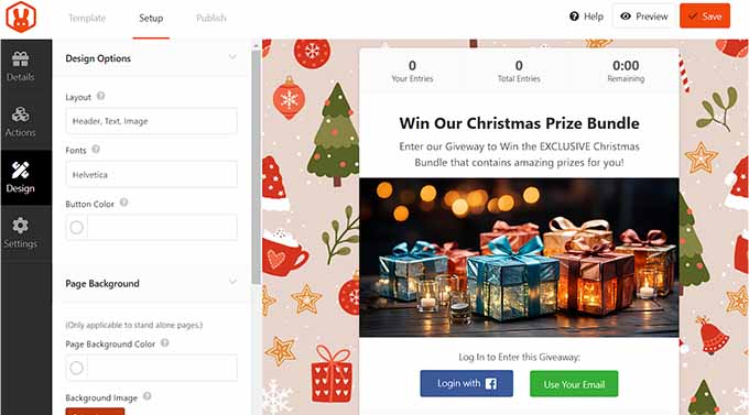 Create Christmas giveaway Create Christmas giveaway