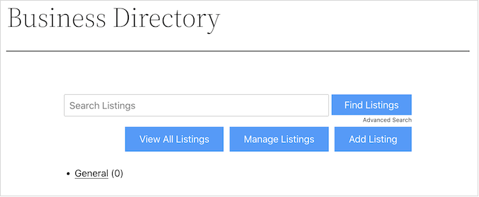 An example of a directory, created using the Business Directory Plugin An example of a directory, created using the Business Directory Plugin