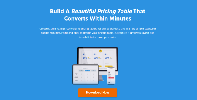 Easy pricing table Easy pricing table