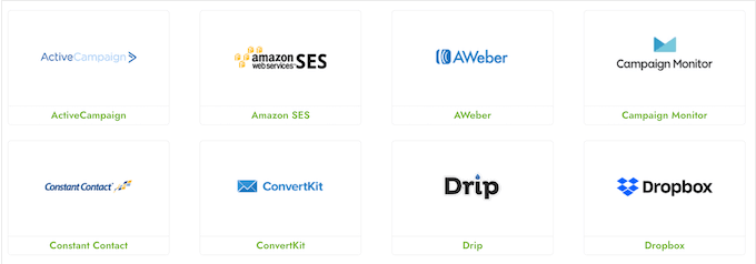 Thrive Architect's email integrations Thrive Architect's email integrations