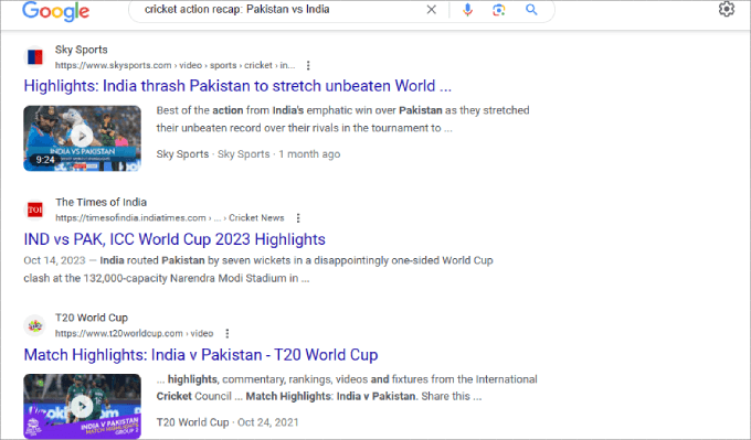 Example of video schema markup Example of video schema markup