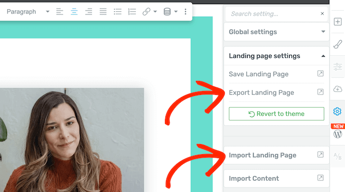 Exporting and importing custom page designs in WordPress Exporting and importing custom page designs in WordPress