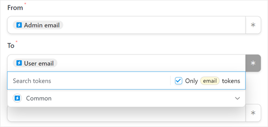 Einfügen der Von- und Bis-Felder in Uncanny Automator