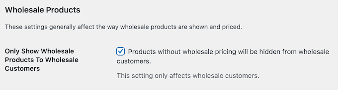 Hiding wholesale pricing to non-wholesale customers Hiding wholesale pricing to non-wholesale customers