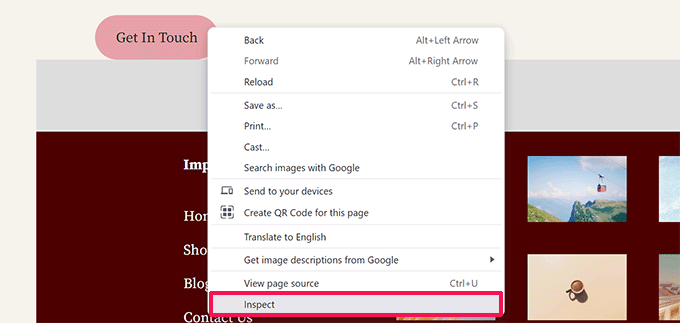 Verwendung des Inspektionswerkzeugs