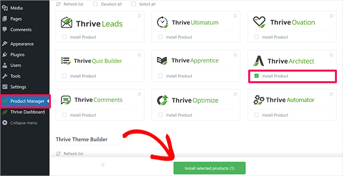 Thrive Architect installieren
