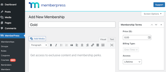 Creating multiple membership levels in WordPress Creating multiple membership levels in WordPress