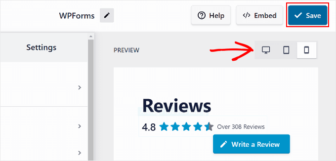 Previewing and saving the review feed on Reviews Feed Pro Previewing and saving the review feed on Reviews Feed Pro