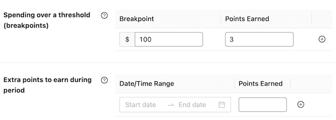 Definindo um limite de gastos para seu programa de fidelidade online