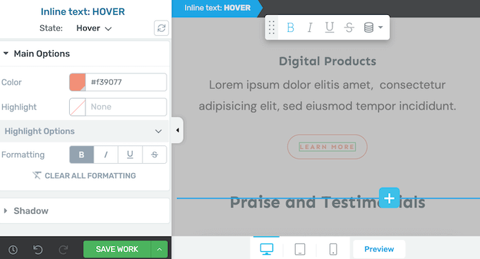 Adding hover effects to a custom page design on your online store, blog, or website Adding hover effects to a custom page design on your online store, blog, or website