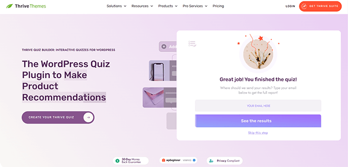 Thrive Quiz Builder Thrive Quiz Builder