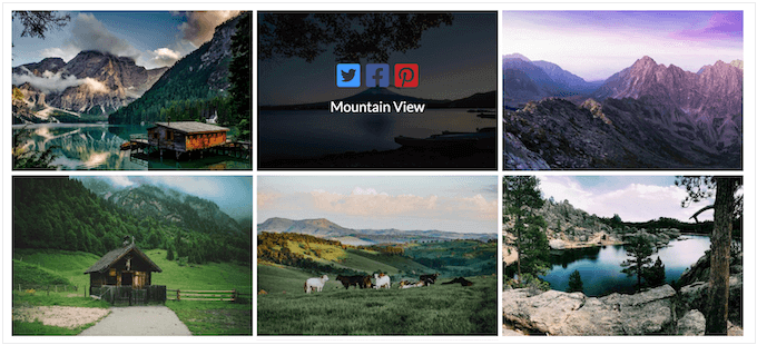 Um exemplo de galeria, criada usando NextGEN Gallery