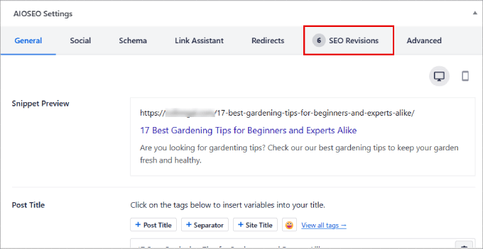 SEO revisions SEO revisions