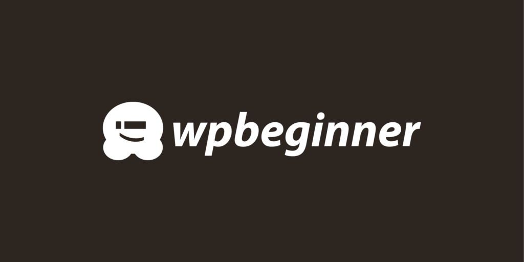 ダークバックグラウンド上のWPBeginnerロゴ