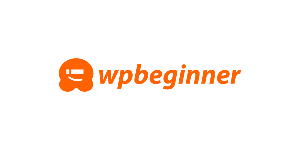 透明な背景にWPBeginnerのオレンジ色のロゴ