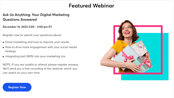 Webinary Constant Contact dotyczące marketingu e-mailowego