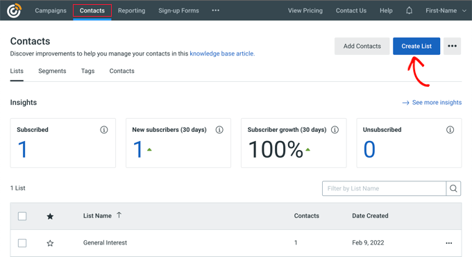 Jak utworzyć listę e-mailową za pomocą Constant Contact