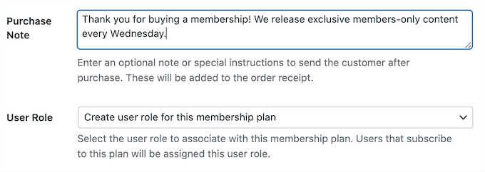Sipariş makbuzlarına özel bir teşekkür mesajı ekleme