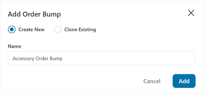Denumirea noului bump de comandă FunnelKit