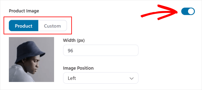 Adăugarea unei imagini de produs la suplimentarea comenzii în FunnelKit