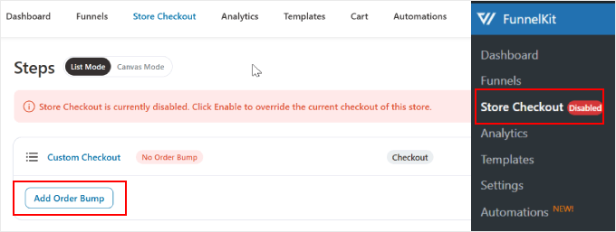 Crearea unui nou „order bump” în WooCommerce
