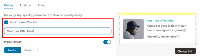 Adăugarea unei oferte exclusive în testul de ofertă suplimentară FunnelKit