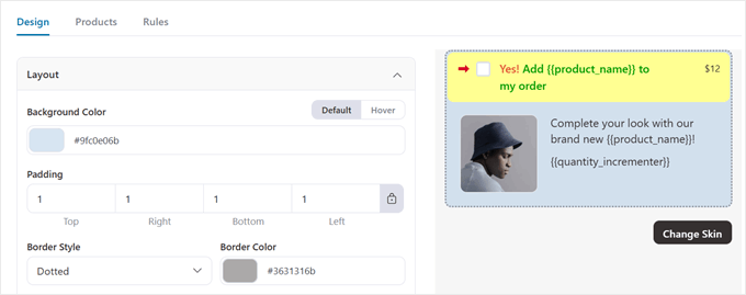Personalizarea aspectului bump-ului de comandă în FunnelKit