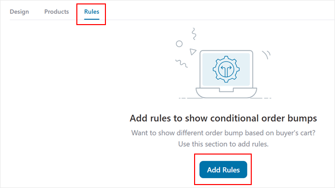 Adăugarea unei reguli la FunnelKit order bump