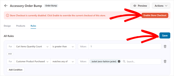 Activarea order bump-ului și a checkout-ului în FunnelKit