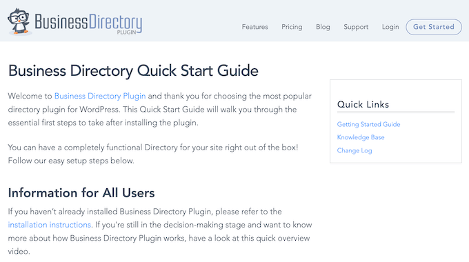 Business Directory Listing's online documentation Business Directory Listing's online documentation