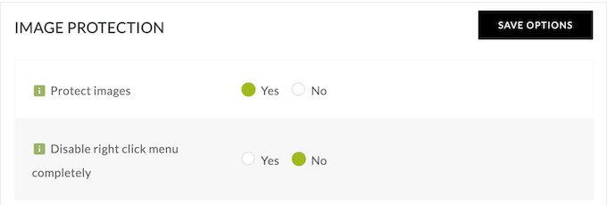 Deshabilitando el clic derecho usando el plugin NextGEN Gallery Pro