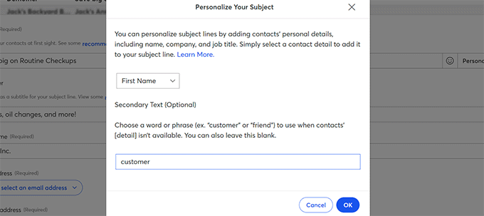 Personalizacja linii tematycznej w kampaniach e-mail marketingowych
